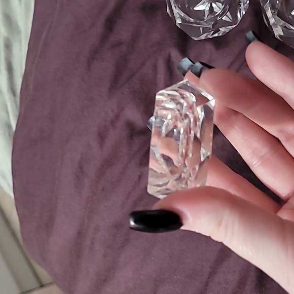 Set of 6, 1930s Vintage Cut Crystal Glass Salt Cellars - Picture 6 of 8